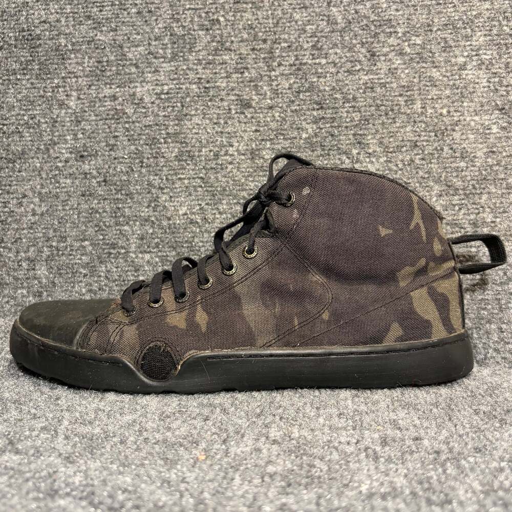 Altama Maritime Assault Mid Black Camo Tactical Shoes Boots Men Size 10 High Top